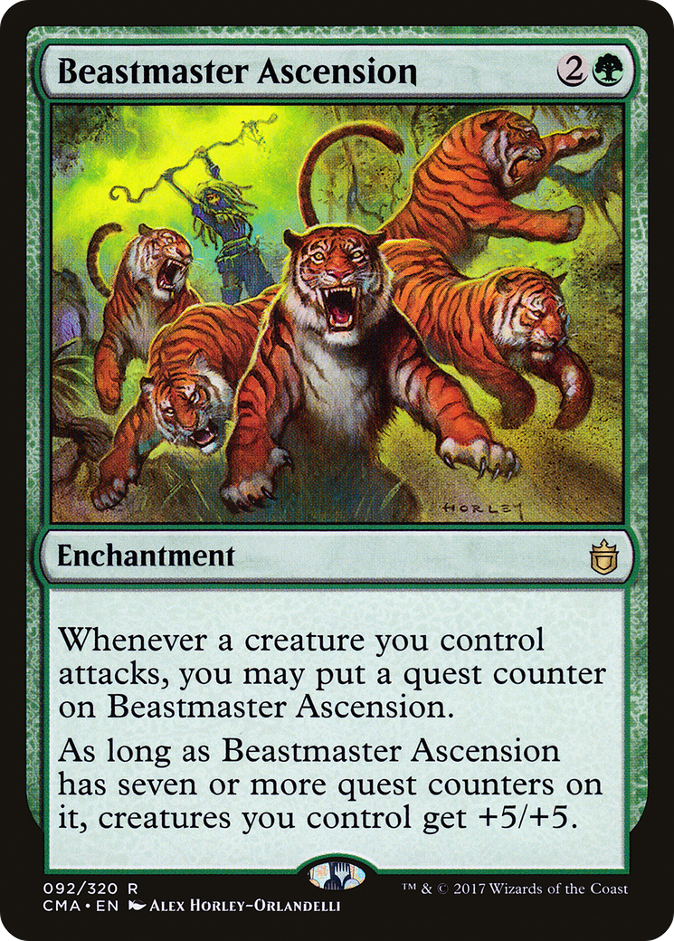 Beastmaster Ascension (CMA-092) - Commander Anthology - Premium MTG Single from Wizards of the Coast - Just $3.18! Shop now at Game Crave Tournament Store
