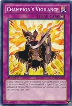 Champion's Vigilance (SDBE-EN039) - Structure Deck: Saga of Blue-Eyes White Dragon Unlimited - Premium Yugioh Single from Konami - Just $0.25! Shop now at Game Crave Tournament Store
