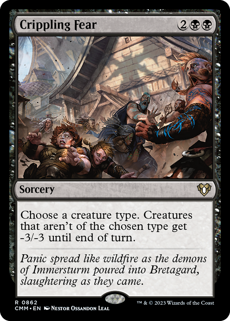 Crippling Fear (CMM-862) - Commander Masters - Premium MTG Single from Wizards of the Coast - Just $0.49! Shop now at Game Crave Tournament Store