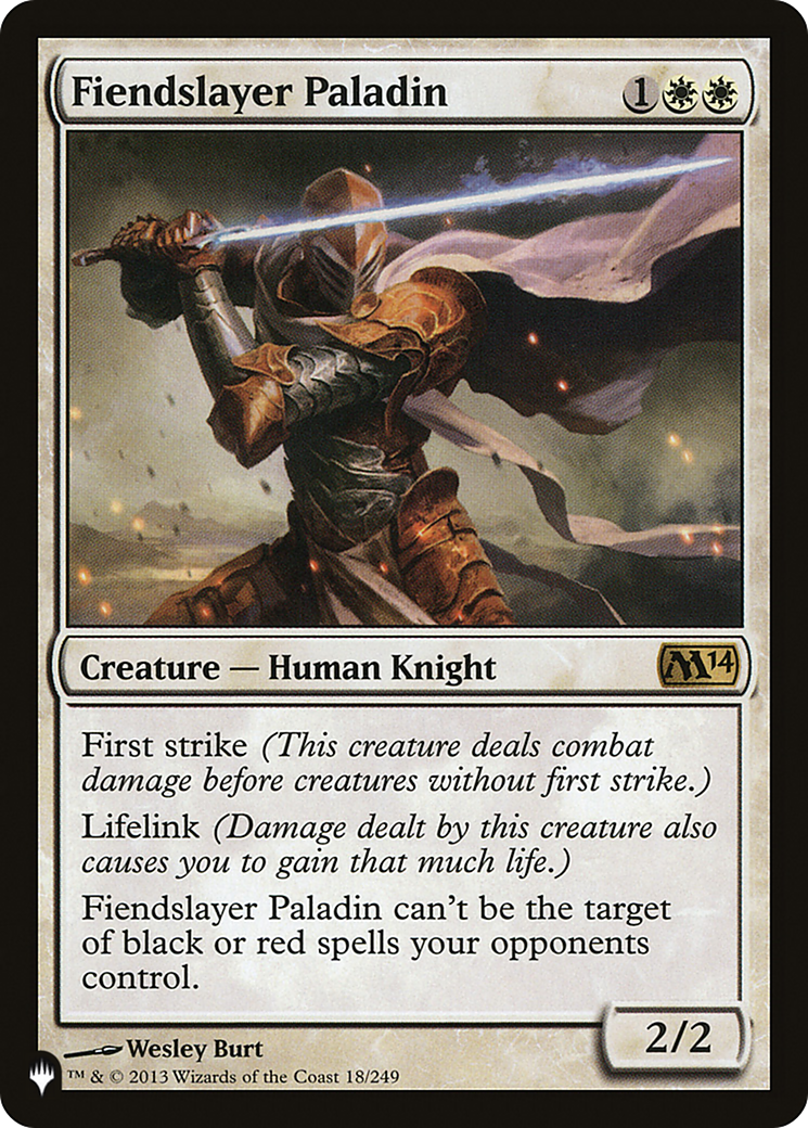 Fiendslayer Paladin (PLIST-507) - The List - Premium MTG Single from Wizards of the Coast - Just $0.60! Shop now at Game Crave Tournament Store