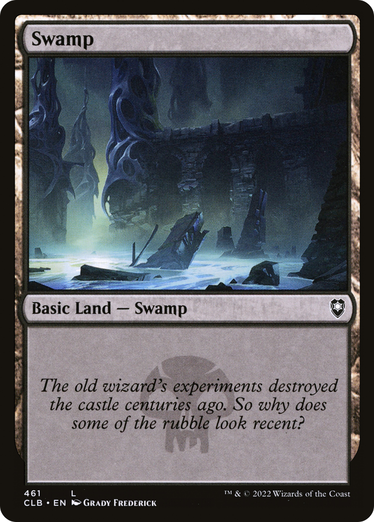 Swamp (CLB-461) - Commander Legends: Battle for Baldur's Gate - Premium MTG Single from Wizards of the Coast - Just $0.25! Shop now at Game Crave Tournament Store