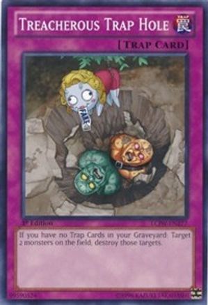 Treacherous Trap Hole (LCJW-EN277) - Legendary Collection 4: Joey's World 1st Edition - Premium Yugioh Single from Konami - Just $0.66! Shop now at Game Crave Tournament Store