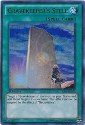 Gravekeeper's Stele (LCJW-EN261) - Legendary Collection 4: Joey's World 1st Edition - Premium Yugioh Single from Konami - Just $1.02! Shop now at Game Crave Tournament Store