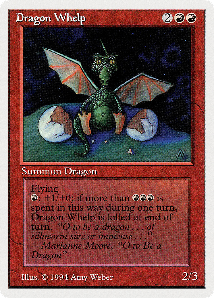 Dragon Whelp (SUM-143) - Summer Magic / Edgar - Premium MTG Single from Wizards of the Coast - Just $0! Shop now at Game Crave Tournament Store