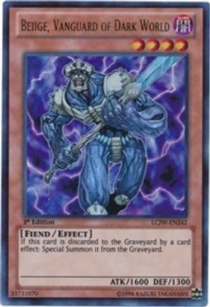Beiige, Vanguard of Dark World (LCJW-EN242) - Legendary Collection 4: Joey's World 1st Edition - Premium Yugioh Single from Konami - Just $0.64! Shop now at Game Crave Tournament Store