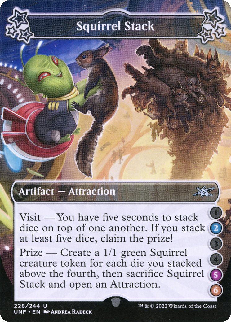 Squirrel Stack (UNF-228C) - Unfinity Foil - Premium MTG Single from Wizards of the Coast - Just $0.25! Shop now at Game Crave Tournament Store