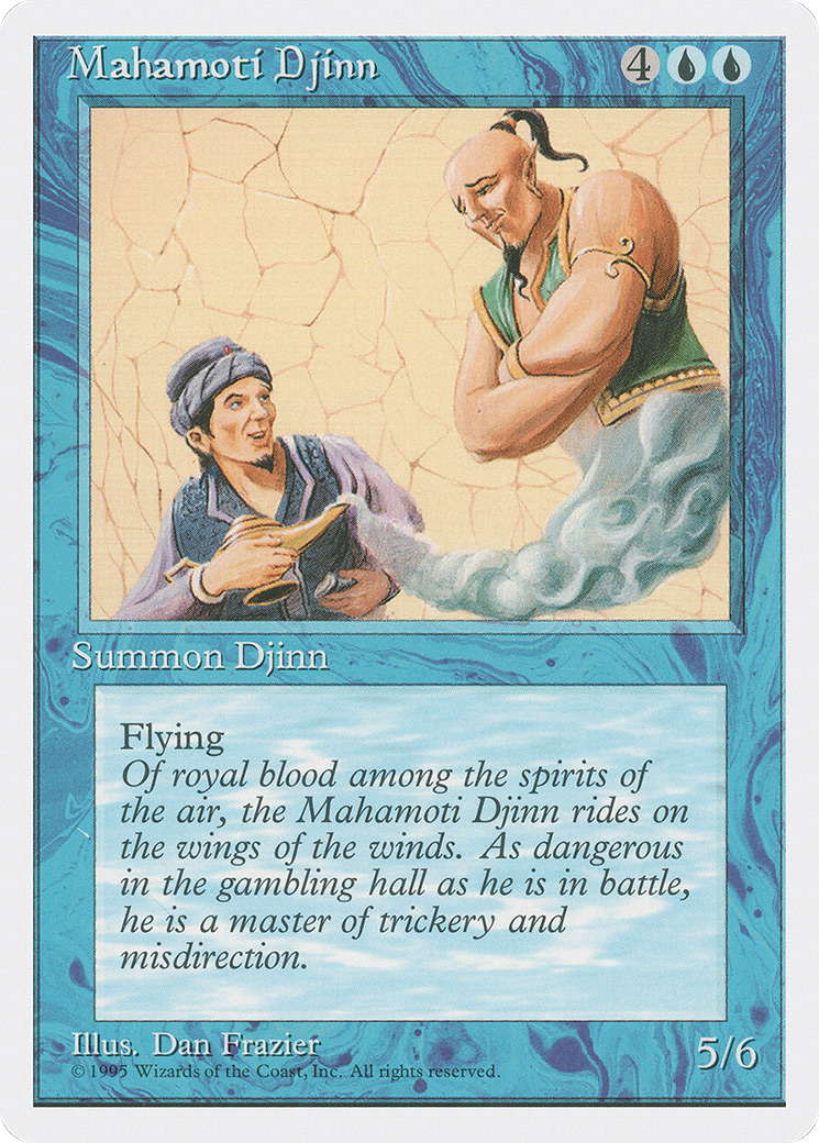 Mahamoti Djinn (4ED-084) - Fourth Edition - Premium MTG Single from Wizards of the Coast - Just $0.13! Shop now at Game Crave Tournament Store