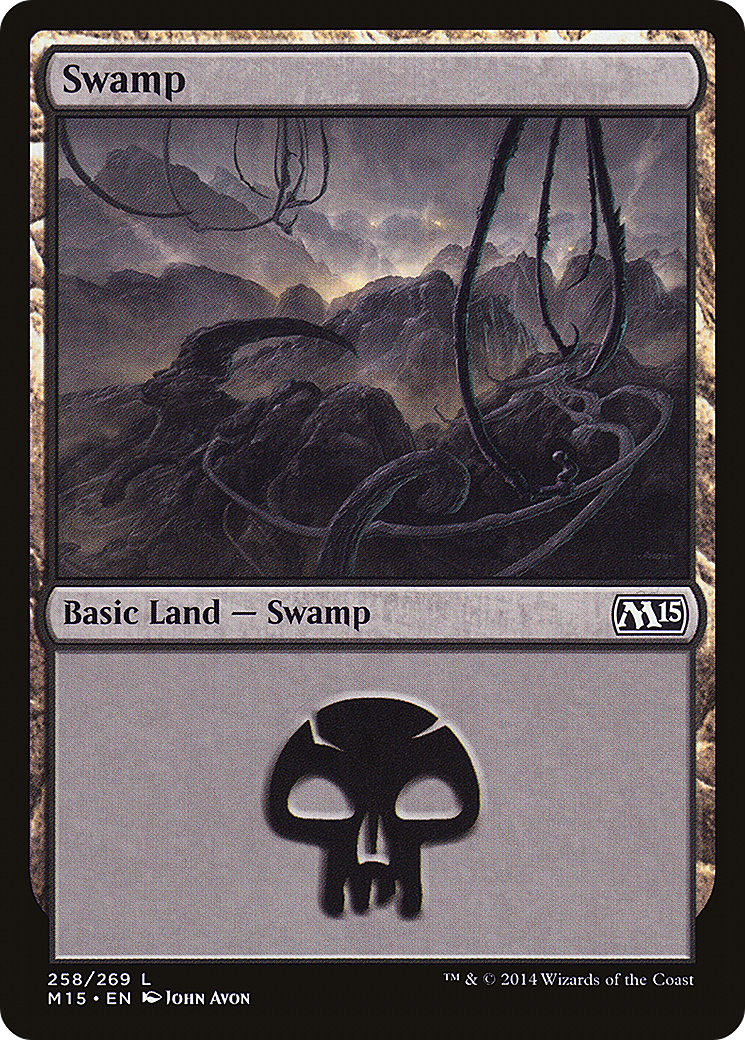 Swamp (M15-258) - Magic 2015 - Premium MTG Single from Wizards of the Coast - Just $0.08! Shop now at Game Crave Tournament Store