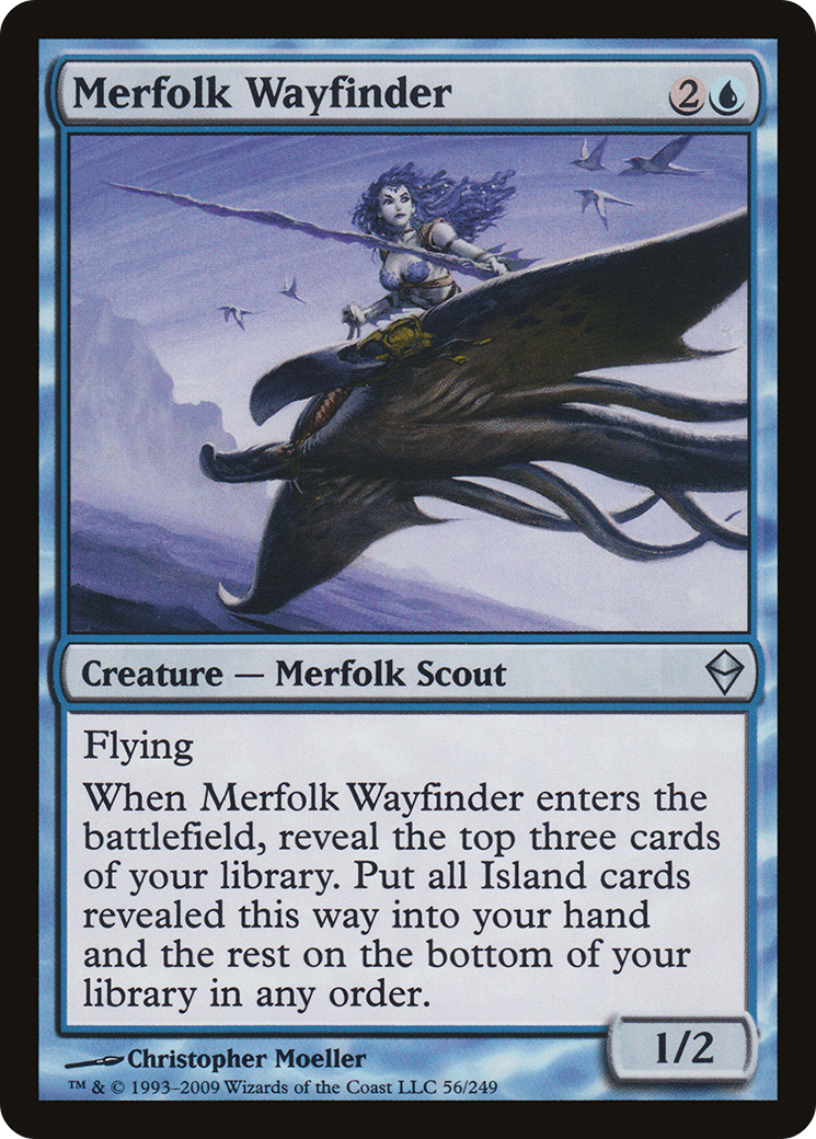 Merfolk Wayfinder (ZEN-056) - Zendikar Foil - Premium MTG Single from Wizards of the Coast - Just $0.09! Shop now at Game Crave Tournament Store