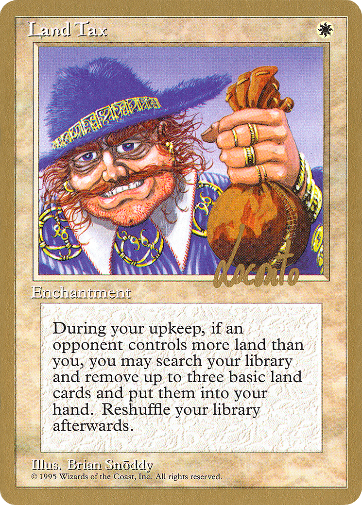Land Tax (PTC-ML34) - Pro Tour Collector Set - Premium MTG Single from Wizards of the Coast - Just $3.60! Shop now at Game Crave Tournament Store