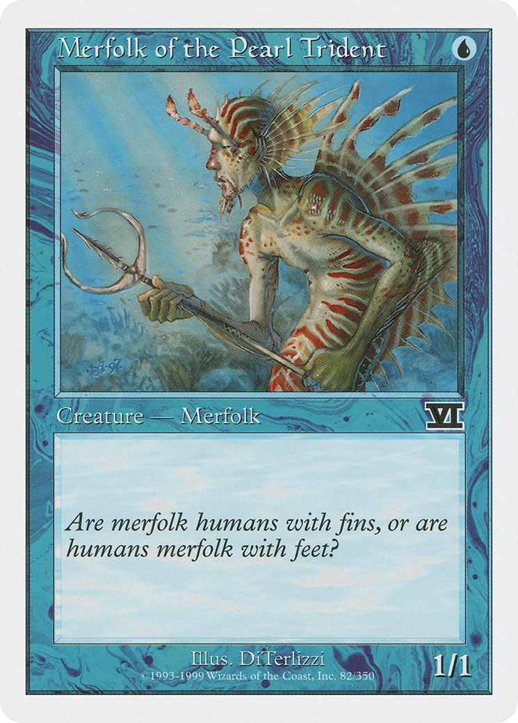 Merfolk of the Pearl Trident (6ED-082) - Classic Sixth Edition - Premium MTG Single from Wizards of the Coast - Just $0.08! Shop now at Game Crave Tournament Store