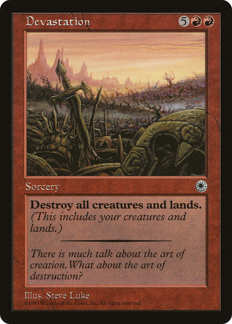 Devastation (POR-123) - Portal - Premium MTG Single from Wizards of the Coast - Just $14.04! Shop now at Game Crave Tournament Store