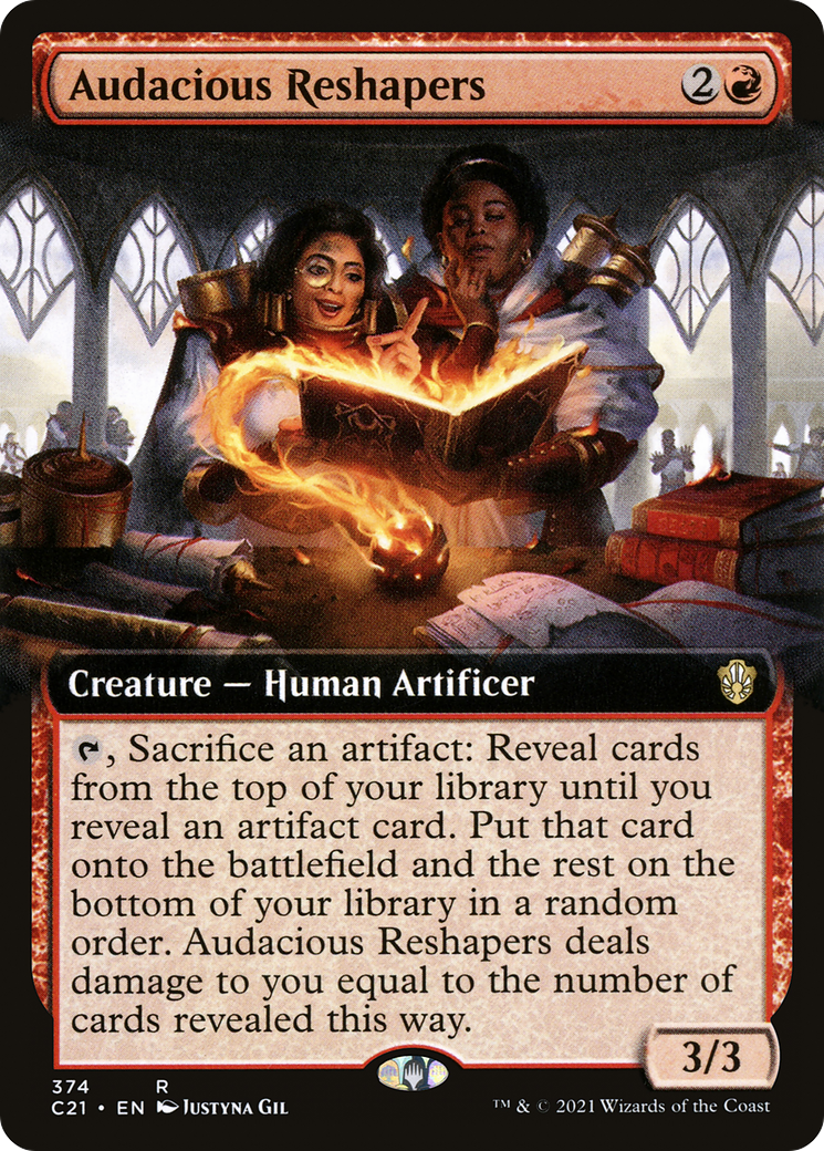 Audacious Reshapers (C21-374) - Commander 2021: (Extended Art) - Premium MTG Single from Wizards of the Coast - Just $0.25! Shop now at Game Crave Tournament Store