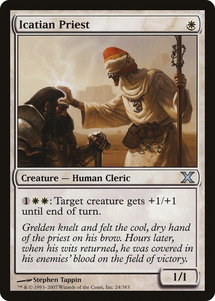 Icatian Priest (10E-024) - Tenth Edition Foil - Premium MTG Single from Wizards of the Coast - Just $0.25! Shop now at Game Crave Tournament Store