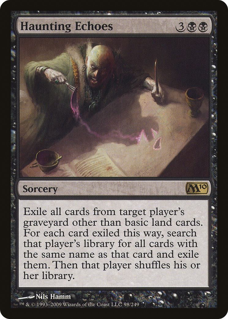 Haunting Echoes (M10-098) - Magic 2010 - Premium MTG Single from Wizards of the Coast - Just $0.25! Shop now at Game Crave Tournament Store