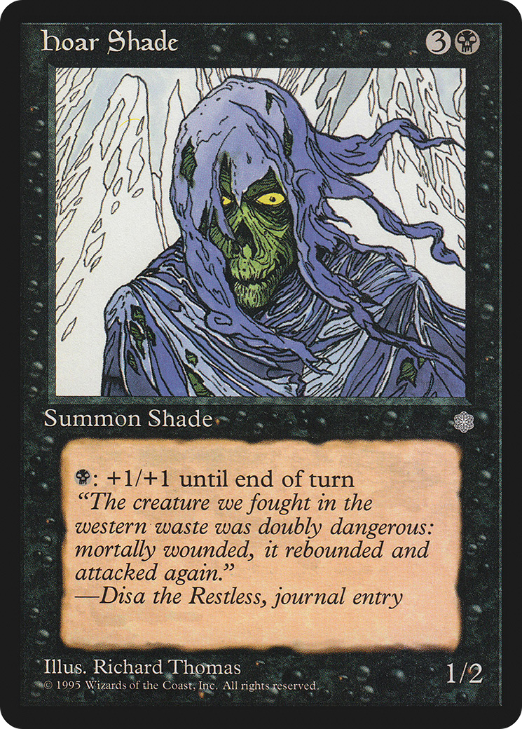 Hoar Shade (ICE-131) - Ice Age - Premium MTG Single from Wizards of the Coast - Just $0.25! Shop now at Game Crave Tournament Store
