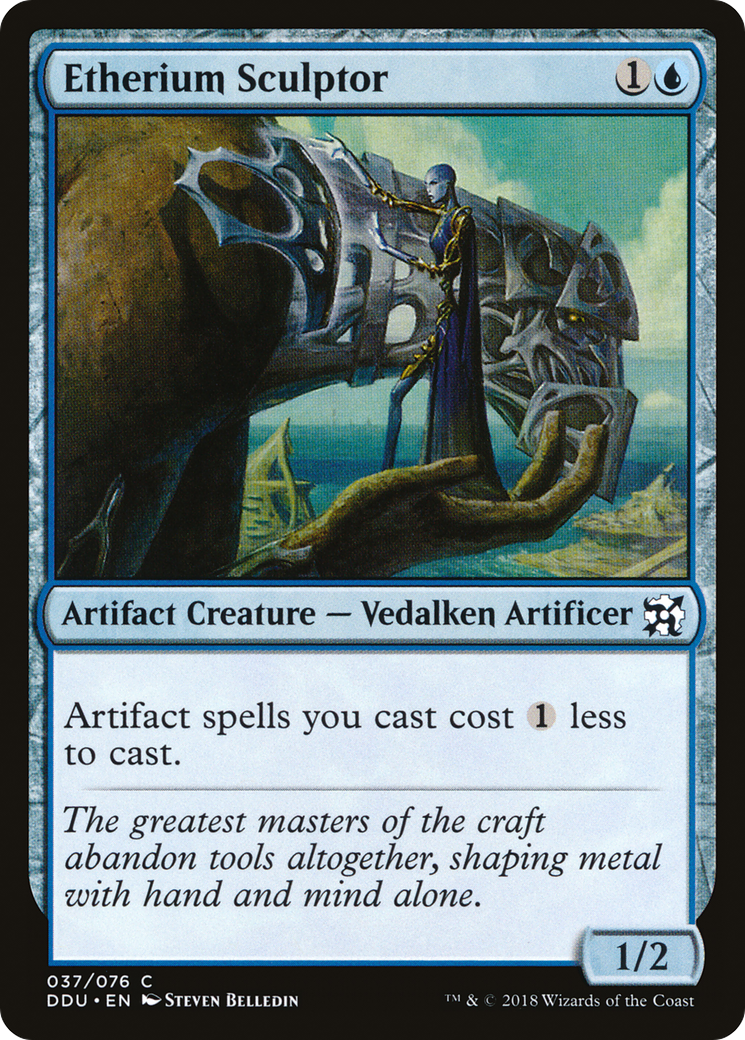 Etherium Sculptor (DDU-037) - Duel Decks: Elves vs. Inventors - Premium MTG Single from Wizards of the Coast - Just $1.62! Shop now at Game Crave Tournament Store