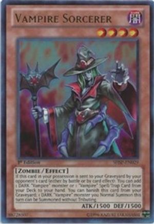 Vampire Sorcerer (SHSP-EN029) - Shadow Specters 1st Edition - Premium Yugioh Single from Konami - Just $0.64! Shop now at Game Crave Tournament Store