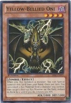 Yellow-Bellied Oni (SHSP-EN033) - Shadow Specters 1st Edition - Premium Yugioh Single from Konami - Just $0.25! Shop now at Game Crave Tournament Store