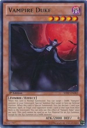 Vampire Duke (SHSP-EN082) - Shadow Specters Unlimited - Premium Yugioh Single from Konami - Just $0.25! Shop now at Game Crave Tournament Store