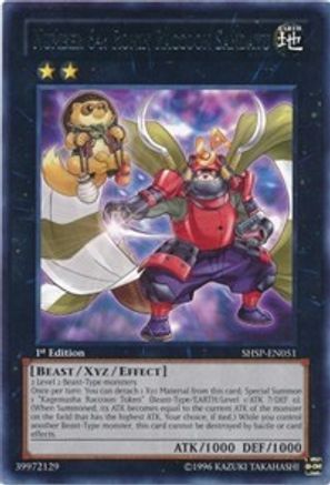 Number 64: Ronin Raccoon Sandayu (SHSP-EN051) - Shadow Specters Unlimited - Premium Yugioh Single from Konami - Just $1.82! Shop now at Game Crave Tournament Store