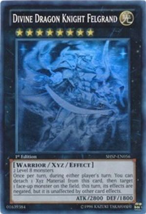 Divine Dragon Knight Felgrand (Ghost Rare) (SHSP-EN056) - Shadow Specters 1st Edition - Premium Yugioh Single from Konami - Just $37.82! Shop now at Game Crave Tournament Store