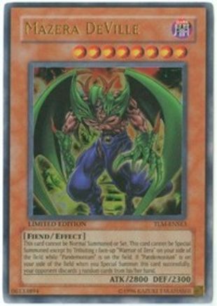 Mazera DeVille (TLM-ENSE3) - The Lost Millennium Limited - Premium Yugioh Single from Konami - Just $0.30! Shop now at Game Crave Tournament Store