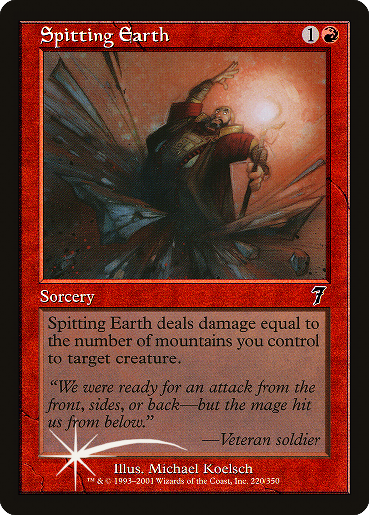 Spitting Earth (7ED-220★) - Seventh Edition Foil - Premium MTG Single from Wizards of the Coast - Just $1.41! Shop now at Game Crave Tournament Store