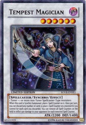 Tempest Magician (SOVR-ENSE1) - Stardust Overdrive Limited - Premium Yugioh Single from Konami - Just $3.96! Shop now at Game Crave Tournament Store