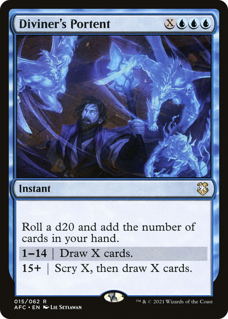 Diviner's Portent (AFC-015) - Forgotten Realms Commander - Premium MTG Single from Wizards of the Coast - Just $0.24! Shop now at Game Crave Tournament Store