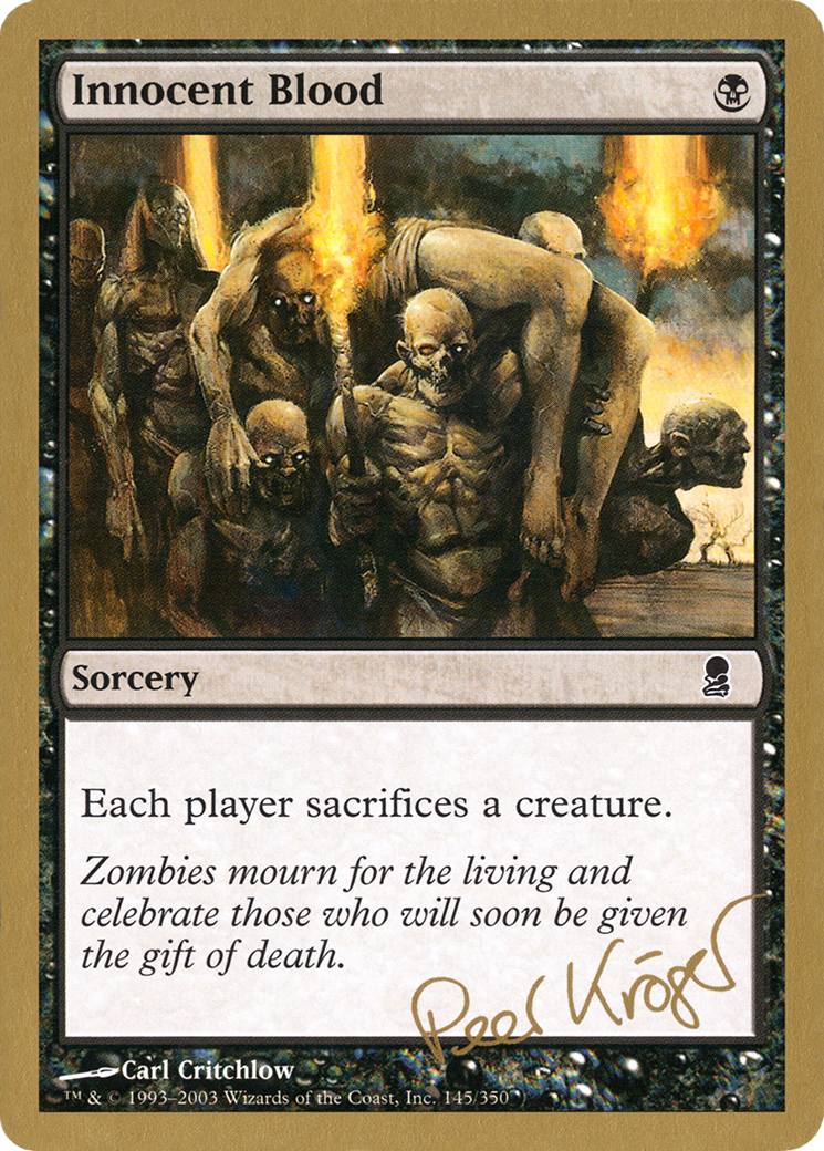 Innocent Blood (WC03-PK145) - World Championship Decks 2003 - Premium MTG Single from Wizards of the Coast - Just $1.38! Shop now at Game Crave Tournament Store