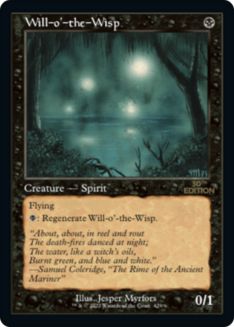 Will-o'-the-Wisp (30A-429) - 30th Anniversary Edition - Premium MTG Single from Wizards of the Coast - Just $96! Shop now at Game Crave Tournament Store