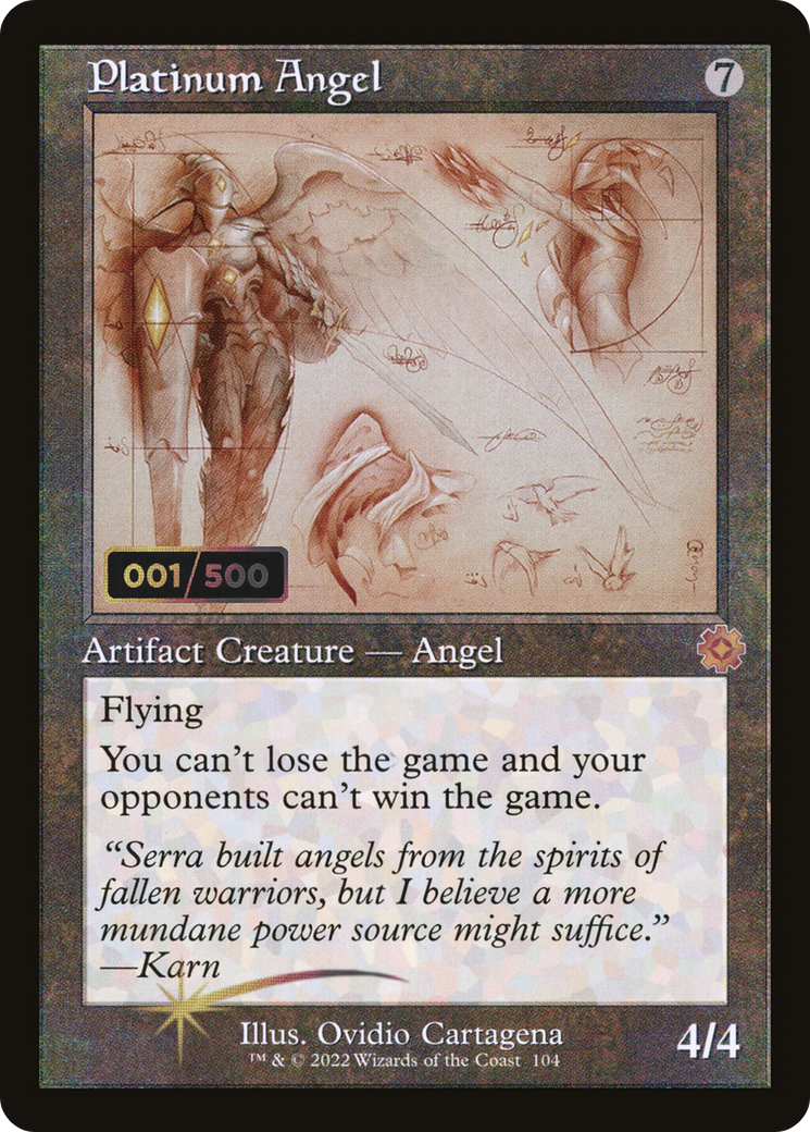 Platinum Angel (BRR-104Z) - The Brothers' War Retro Artifacts Foil - Premium MTG Single from Wizards of the Coast - Just $0! Shop now at Game Crave Tournament Store