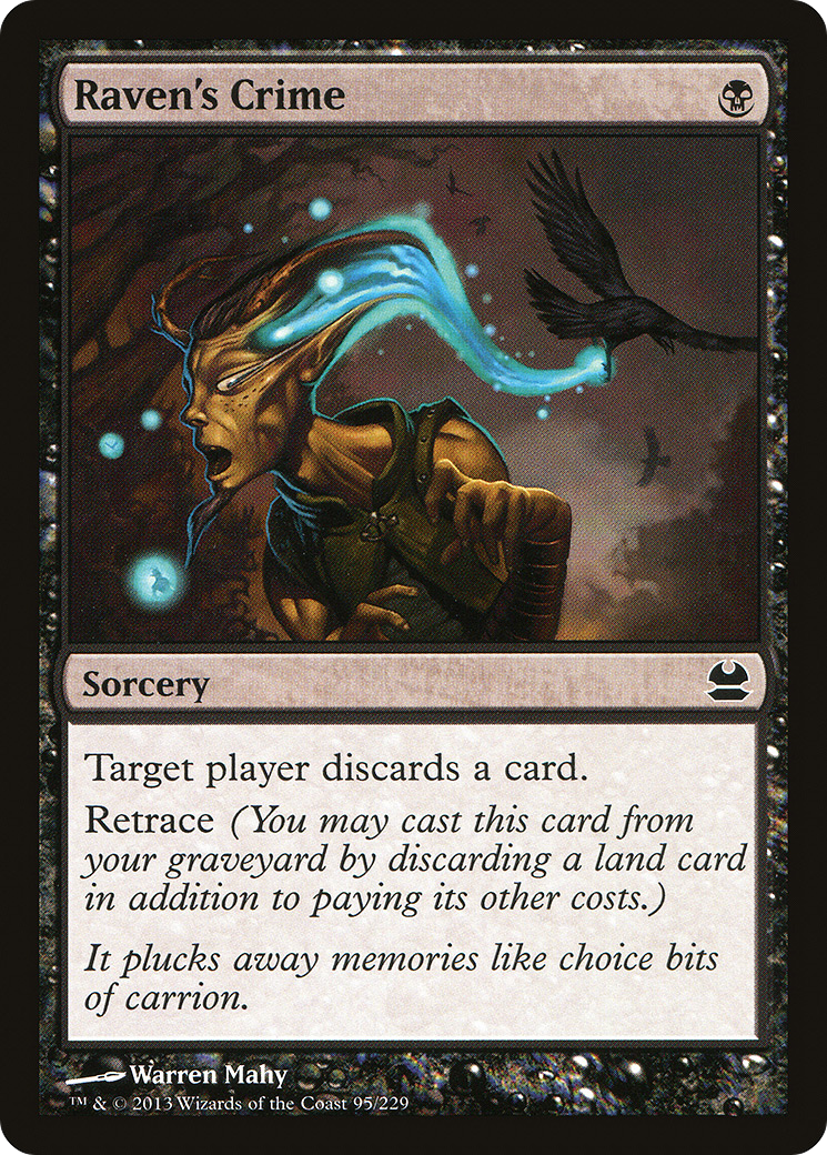 Raven's Crime (MMA-095) - Modern Masters Foil - Premium MTG Single from Wizards of the Coast - Just $0.26! Shop now at Game Crave Tournament Store