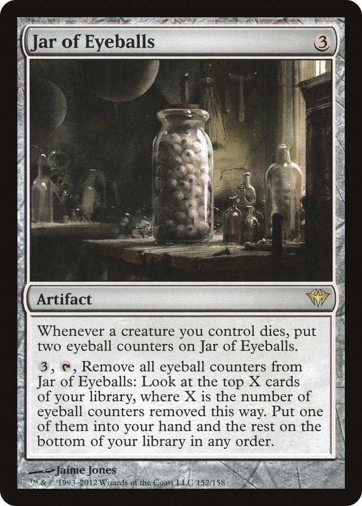 Jar of Eyeballs (DKA-152) - Dark Ascension - Premium MTG Single from Wizards of the Coast - Just $0.08! Shop now at Game Crave Tournament Store