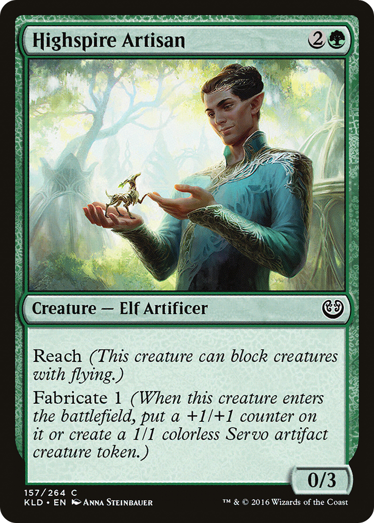 Highspire Artisan (KLD-157) - Kaladesh Foil - Premium MTG Single from Wizards of the Coast - Just $0.25! Shop now at Game Crave Tournament Store