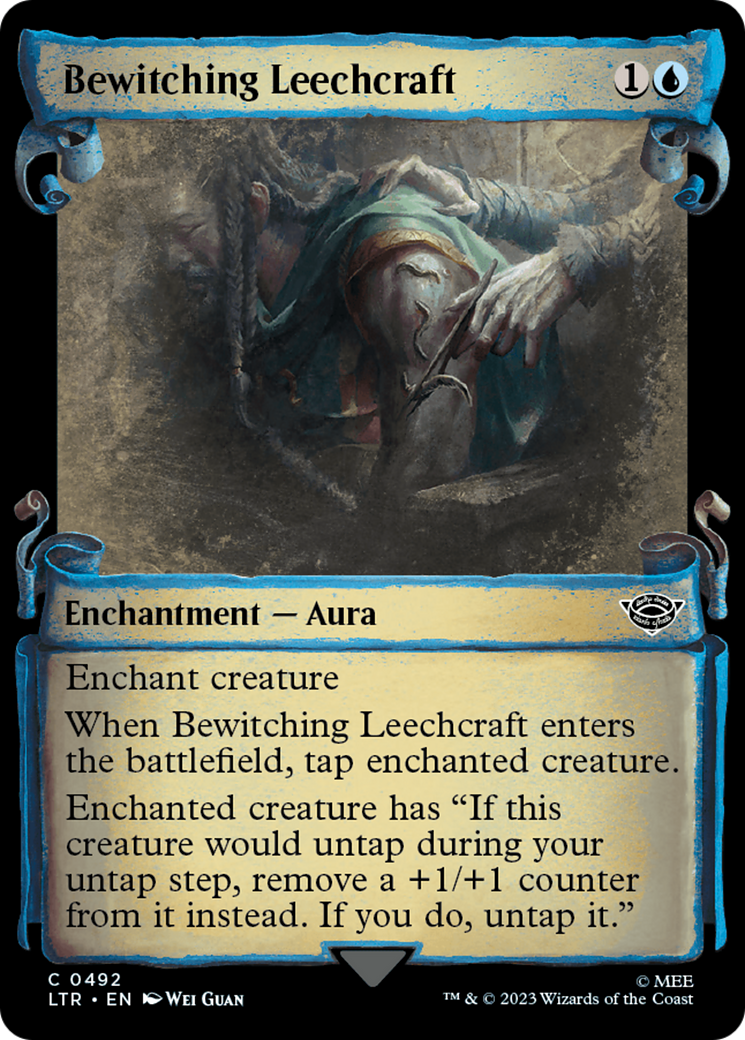 Bewitching Leechcraft (LTR-492) - The Lord of the Rings: Tales of Middle-earth: (Showcase) Foil - Premium MTG Single from Wizards of the Coast - Just $0.08! Shop now at Game Crave Tournament Store