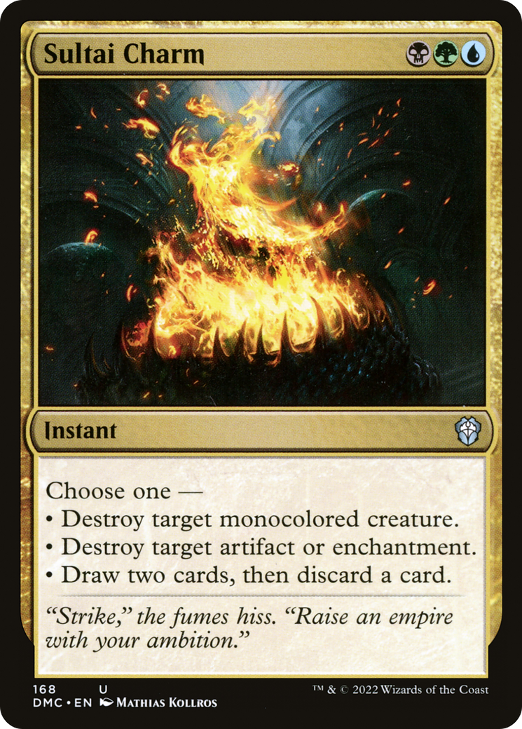 Sultai Charm (DMC-168) - Dominaria United Commander - Premium MTG Single from Wizards of the Coast - Just $0.25! Shop now at Game Crave Tournament Store