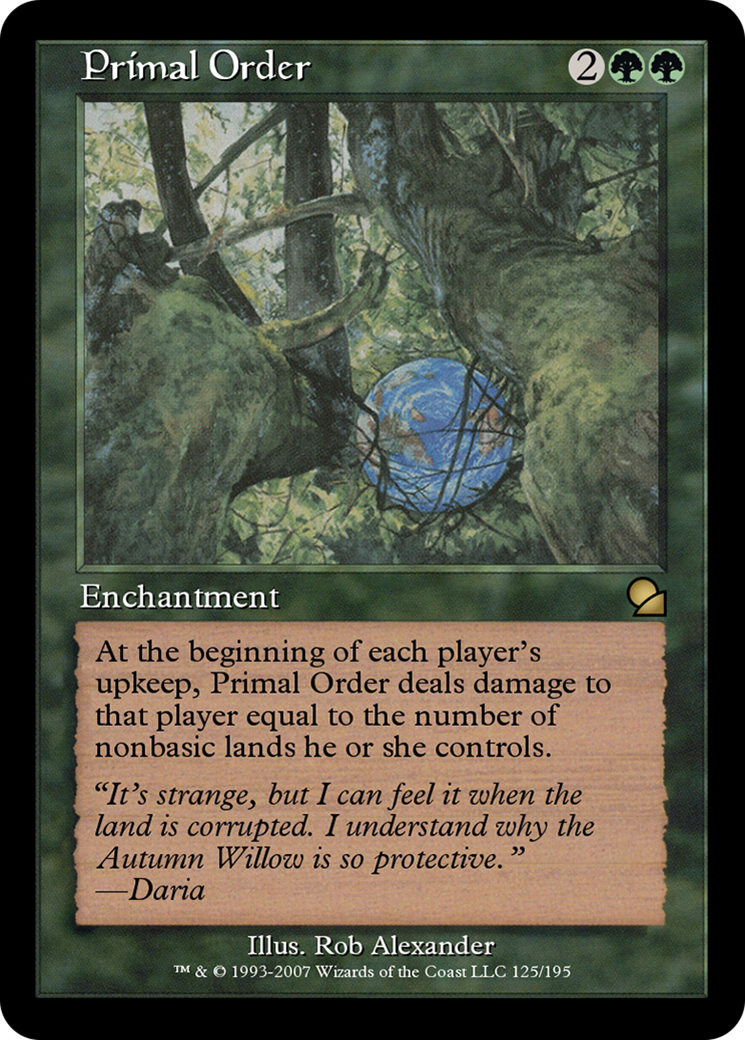 Primal Order (ME1-125) - Masters Edition - Premium MTG Single from Wizards of the Coast - Just $0! Shop now at Game Crave Tournament Store