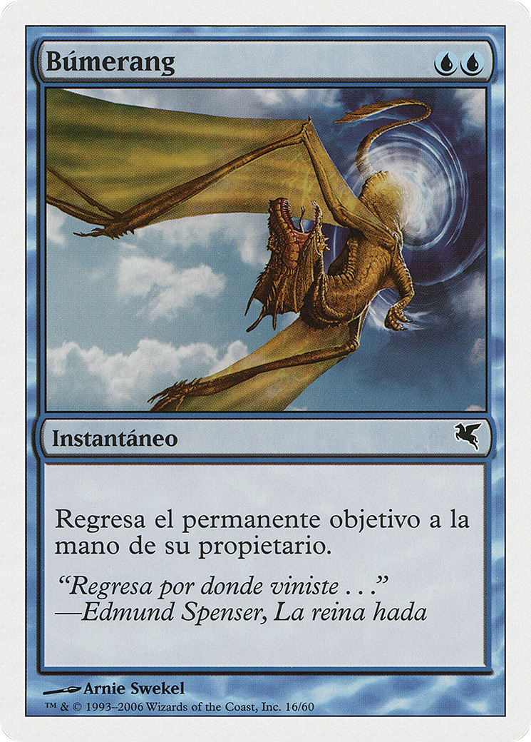 Boomerang (PSAL-H16) - Salvat 2005 - Premium MTG Single from Wizards of the Coast - Just $0! Shop now at Game Crave Tournament Store