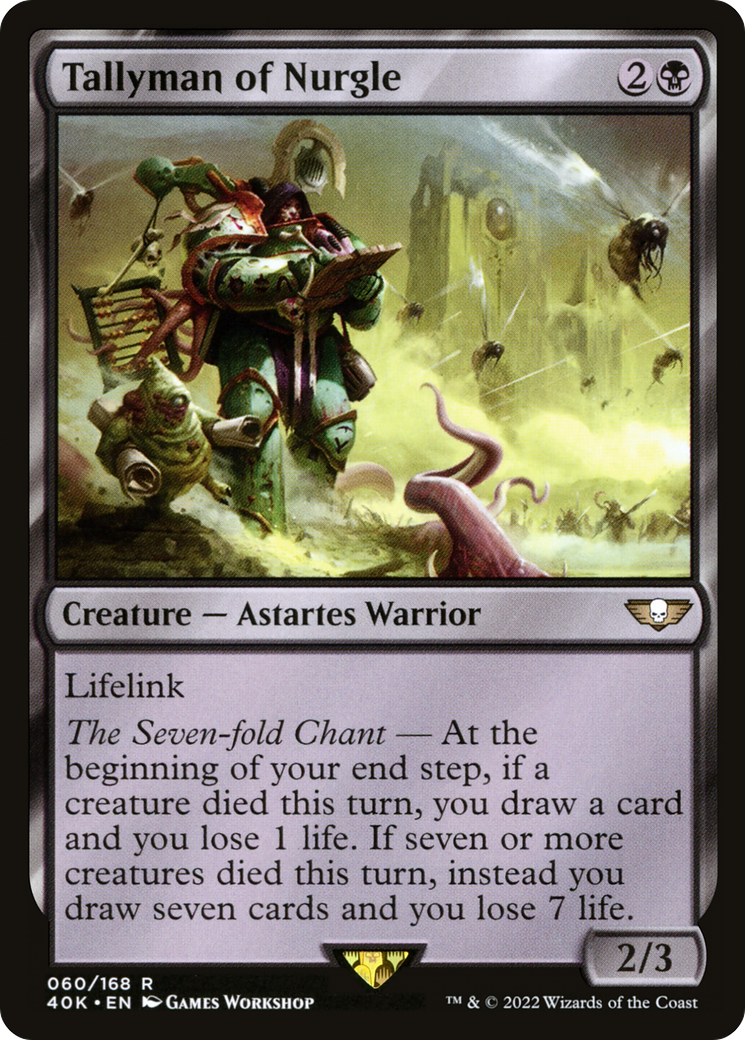 Tallyman of Nurgle (40K-060) - Warhammer 40,000 Commander - Premium MTG Single from Wizards of the Coast - Just $0.25! Shop now at Game Crave Tournament Store