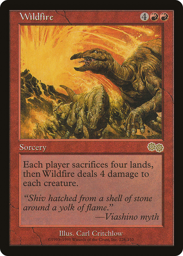 Wildfire (USG-228) - Urza's Saga - Premium MTG Single from Wizards of the Coast - Just $0.23! Shop now at Game Crave Tournament Store