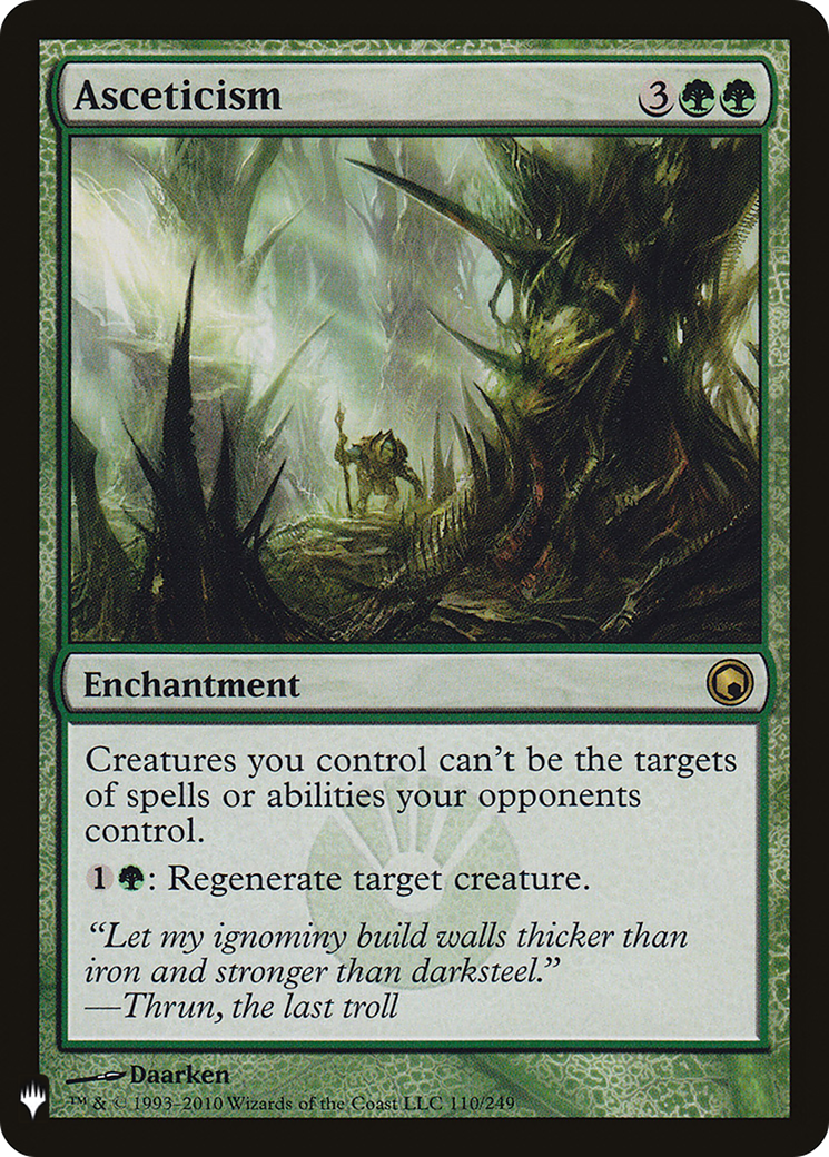 Asceticism (MB1-1125) - Mystery Booster - Premium MTG Single from Wizards of the Coast - Just $1.21! Shop now at Game Crave Tournament Store