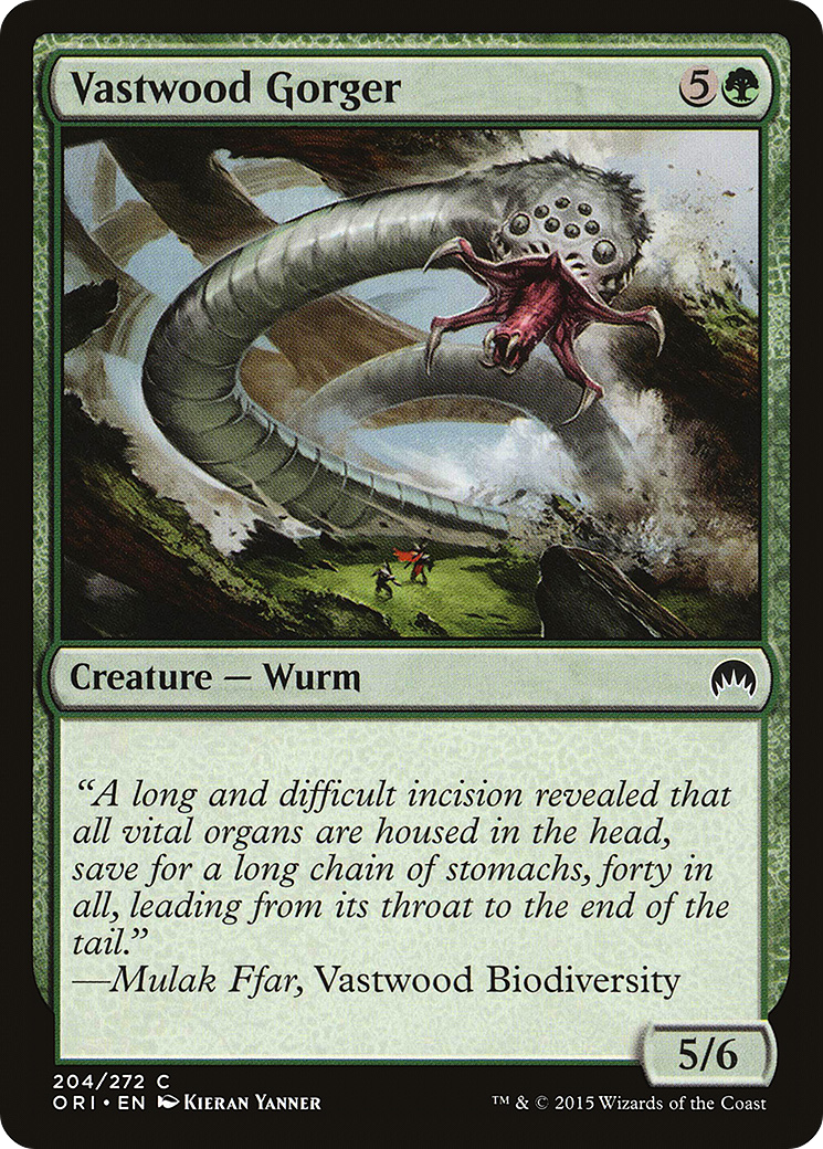Vastwood Gorger (ORI-204) - Magic Origins - Premium MTG Single from Wizards of the Coast - Just $0.08! Shop now at Game Crave Tournament Store