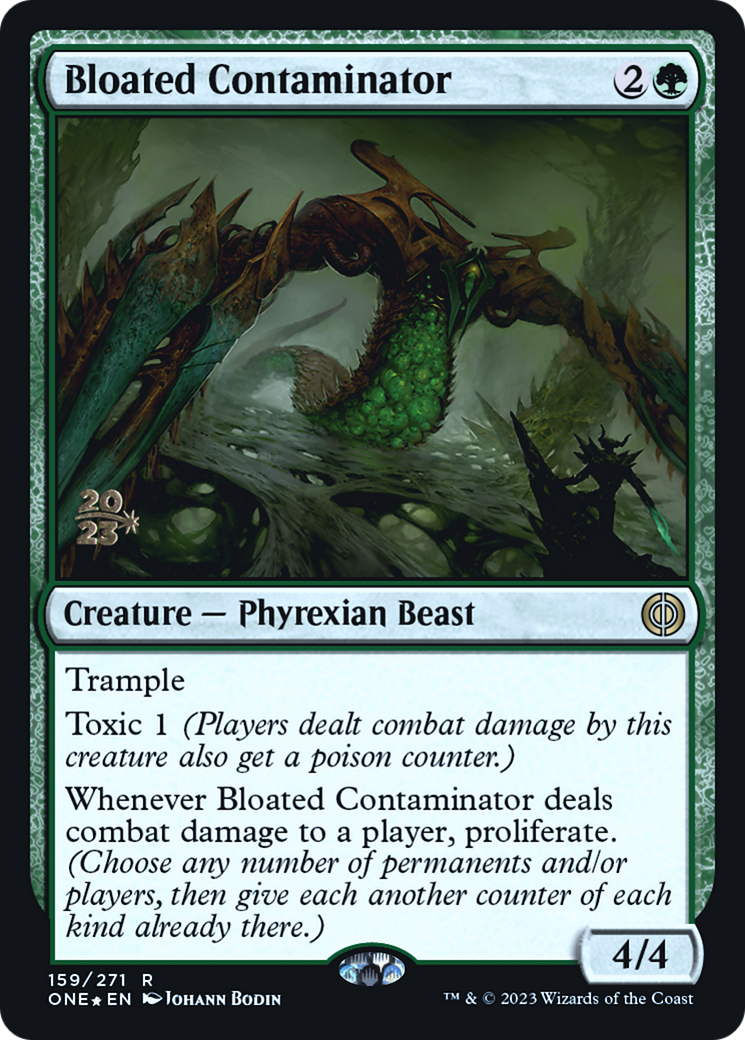 Bloated Contaminator (PONE-159S) - Phyrexia: All Will Be One Promos Foil - Premium MTG Single from Wizards of the Coast - Just $2.38! Shop now at Game Crave Tournament Store
