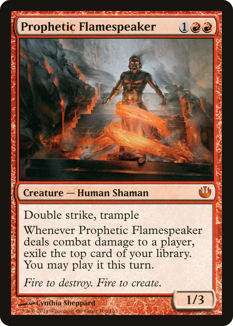 Prophetic Flamespeaker (JOU-106) - Journey into Nyx - Premium MTG Single from Wizards of the Coast - Just $0.10! Shop now at Game Crave Tournament Store