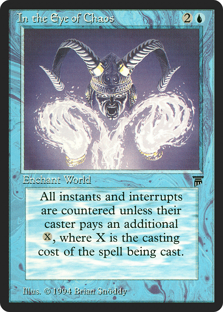 In the Eye of Chaos (LEG-061) - Legends - Premium MTG Single from Wizards of the Coast - Just $32.74! Shop now at Game Crave Tournament Store