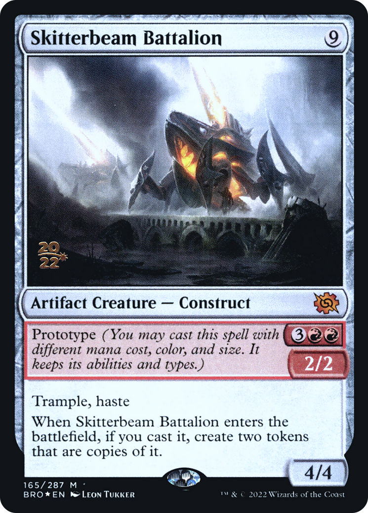 Skitterbeam Battalion (PBRO-165S) - The Brothers' War Promos Foil - Premium MTG Single from Wizards of the Coast - Just $1.18! Shop now at Game Crave Tournament Store