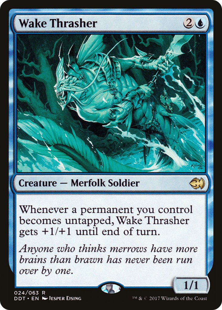 Wake Thrasher (DDT-024) - Duel Decks: Merfolk vs. Goblins - Premium MTG Single from Wizards of the Coast - Just $0.10! Shop now at Game Crave Tournament Store