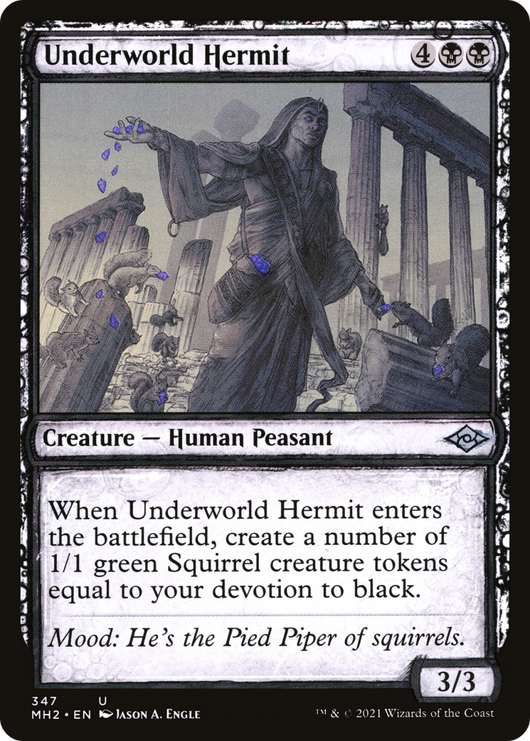Underworld Hermit (MH2-347) - Modern Horizons 2: (Showcase) Foil - Premium MTG Single from Wizards of the Coast - Just $0.08! Shop now at Game Crave Tournament Store